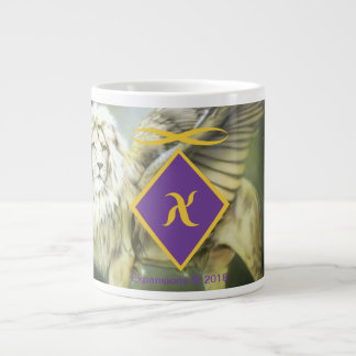 Vit Winged Lejonare Jumbo 20 oz mugg