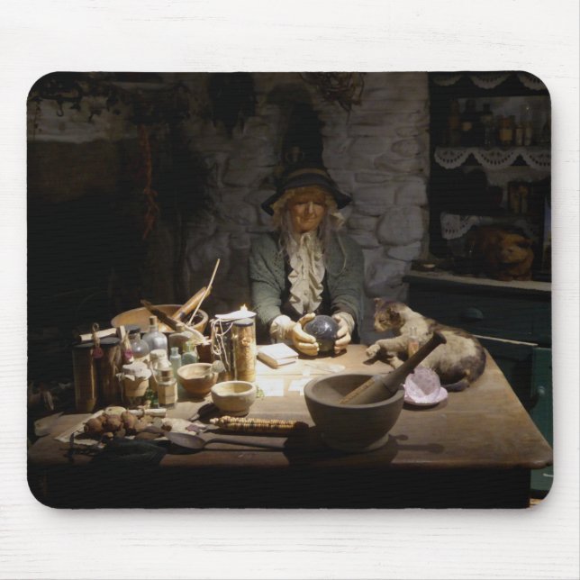 Vit Witch Kökmuseum, köksvävare och MAGICK Musmatta (Framsidan)