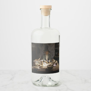 Vit Witch Kökmuseum, köksvävare och MAGICK Spritflaskor Etikett