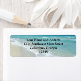 Vit yta för extrem relaxeringsfack returadress etikett