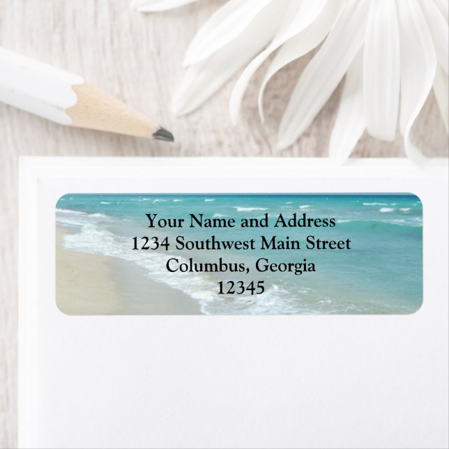 Vit yta för extrem relaxeringsfack returadress etikett (Insitu)