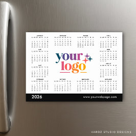 Vita 2026 Business Din Logotyp-kalender
