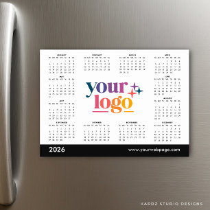 Vita 2026 Business Din Logotyp-kalender