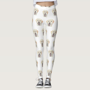 Vita, adliga Gult Labrador Retriever Leggings