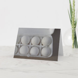 Vita ägg kort
