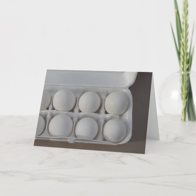 Vita ägg kort (Framsida)