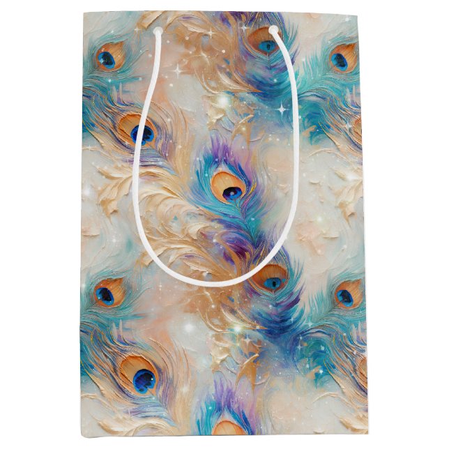 Vita akahama Guld Peacock Feathers (Framsidan)