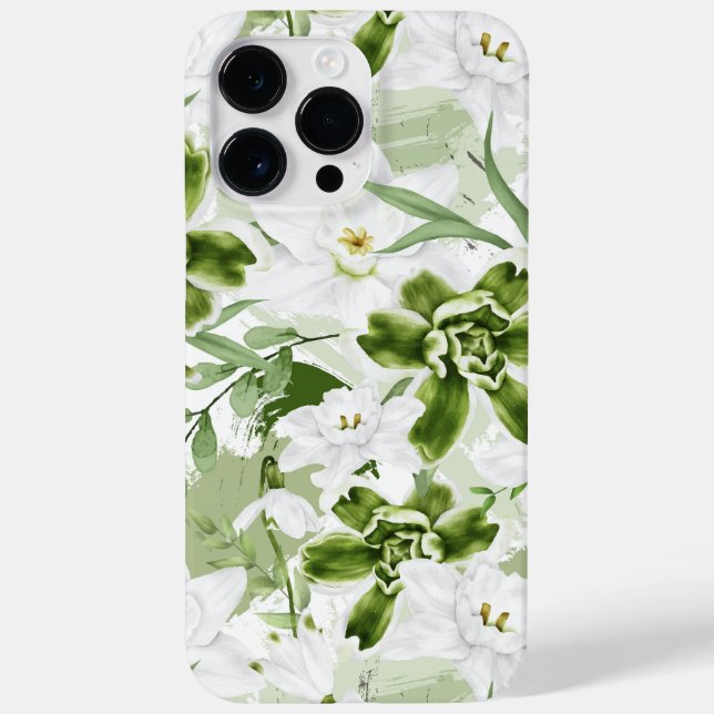 Vita akvarellblommor 2 (Baksida)