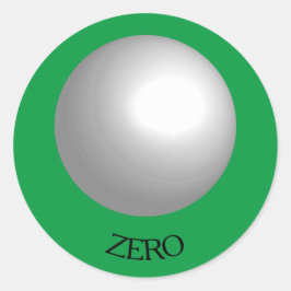 Vita Anpassningsbar-Sticker i Bassäng Boll Runt Klistermärke