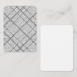 VITA ARGYLE STICKA 3,5x2,5-platta kort/Lodrät Anteckningskort
