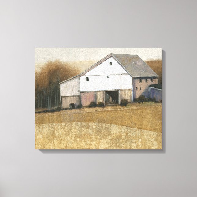 Vita Barn-vy Canvastryck (Framsida)