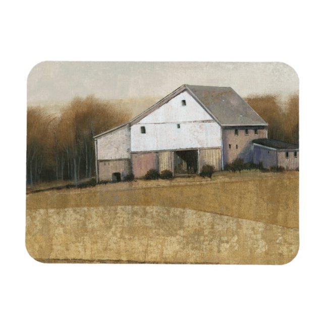 Vita Barn-vy Magnet (Horisontell)