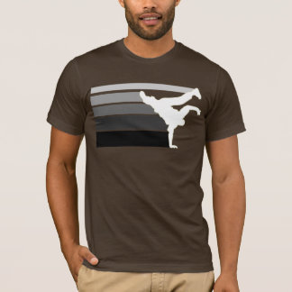 Vita BBOY-lutninggrå färg T-shirt