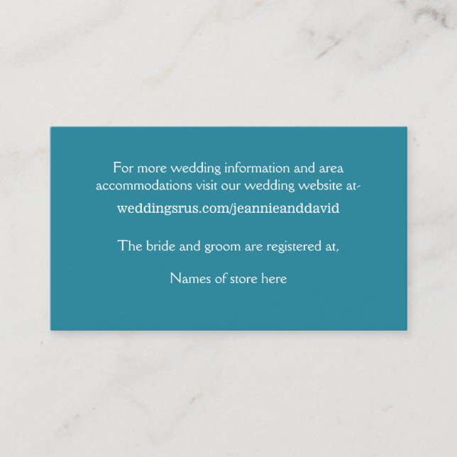 Vita Beach-hölje Tilläggskort (Framsida)