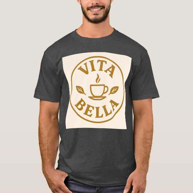 Vita Bella Coffee Circle present T Shirt (Framsida)
