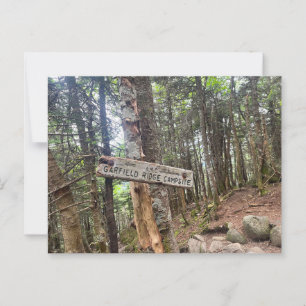 Vita berg Garfield Ridge Campsite-vykort Vykort