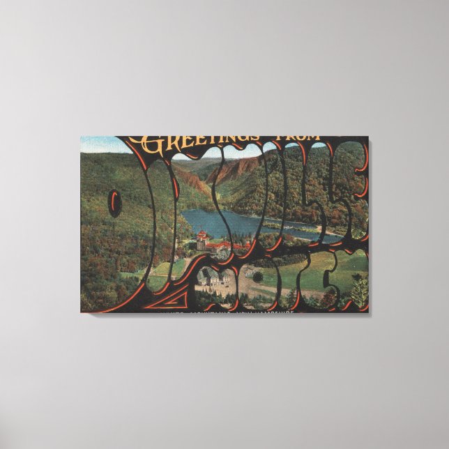 Vita berg, New Hampshire - Dixville Canvastryck (Framsida)