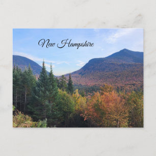 Vita bergen New Hampshire höstlöv Vykort