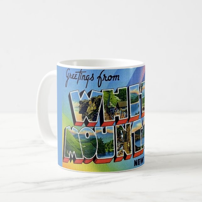 Vita bergen NH Kaffemugg (Framsida vänster)