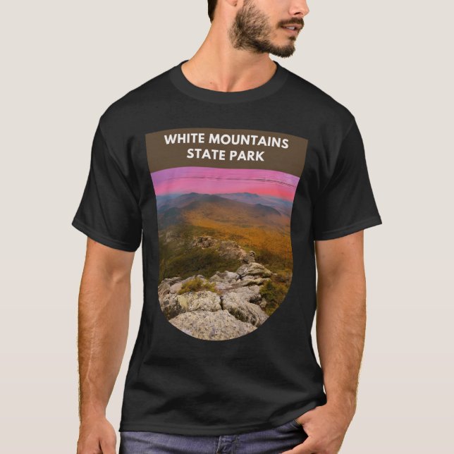 Vita bergsdelstatsparken t shirt (Framsida)