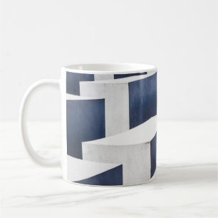 Vita betongbeläggningar kaffemugg
