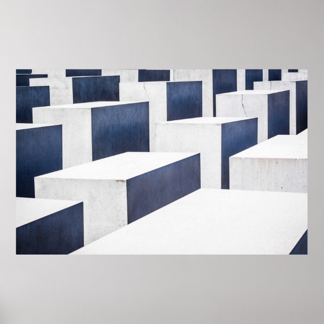 Vita betongbeläggningar poster (Framsidan)