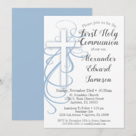 Vita Blåblått Kor första Heligans inbjudan till ko