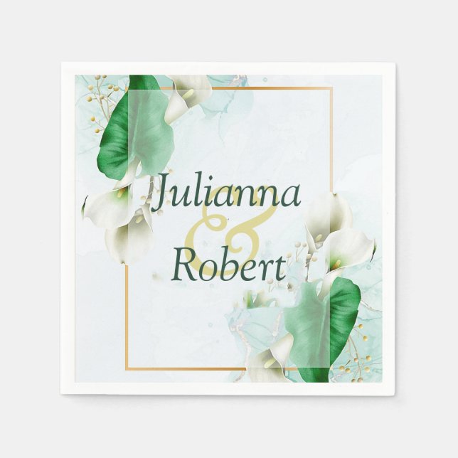 Vita bläckfisk pappersservett (Framsidan)