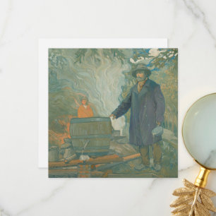 Vita blixtlikör för Forest stilla Moonshiners Tack Kort