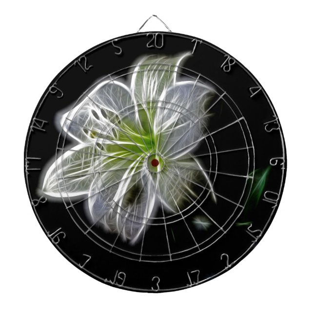 Vita blommans skönhet darttavla (Framsidan)