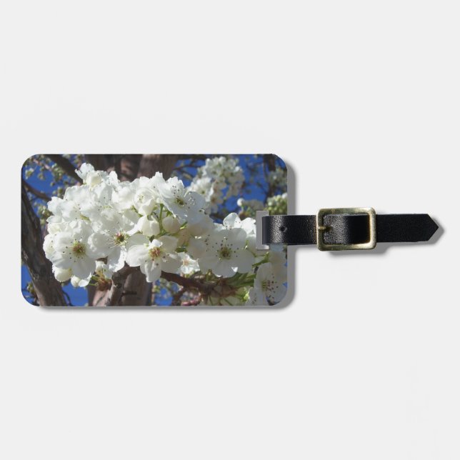 Vita Blommar II Vår Blommar Träd Bagagebricka (Horisontell Framsida)