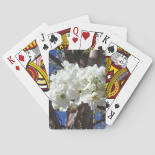 Vita Blommar II Vår Blommar Träd Casinokort