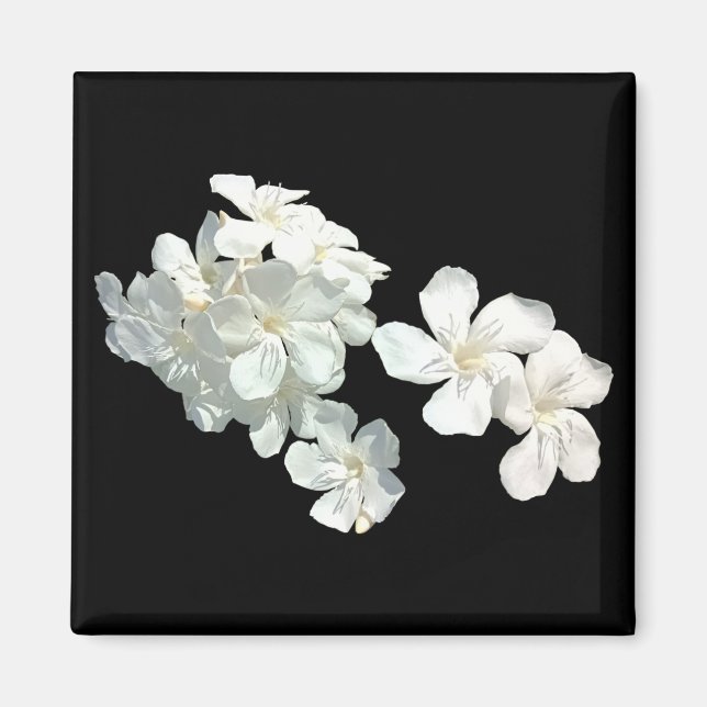 Vita Blommar Magnet (Framsidan)