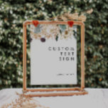 Vita Blommigt-kort och Anpassningsbar för gåvor Poster<br><div class="desc">Vi designade det här Vita Blommigten Cards och Anpassningsbarna Gifts för att slutföra din tropiska mörk bröllop. Med den bohemiska vattenfärgen grön till den moderna boho vinterblomman, inklusive protea, dahlia och torkade lotus, kommer utformningen säkert att släcka din moody, minimalistiska grönt och vita tema. Ändra texten och lägg till ett...</div>
