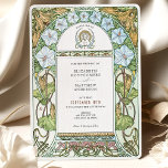 Vita Blommigtar och Grönt Elegance Art nouveau Brö Inbjudningar<br><div class="desc">Den Art nouveau-inspirerade bröllopsinbjudan visar en delikat arrangemang av rena vita blommor, lush grönt blad och guldaccenter, inramad av flytande organiskt mönster. Den invecklade utformningen framkallar den tidlösa elegansen hos rörelsen Art nouveau, med dess harmoniska palett av mjuka vita, gröntar och varma golder i färg. Perfekt för vintage, trädgård eller...</div>