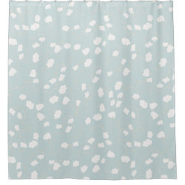 Vita Blommigtar över blint Grått-bakgrund