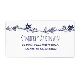 Vita Blommigten Elegant bröllop Fraktsedel