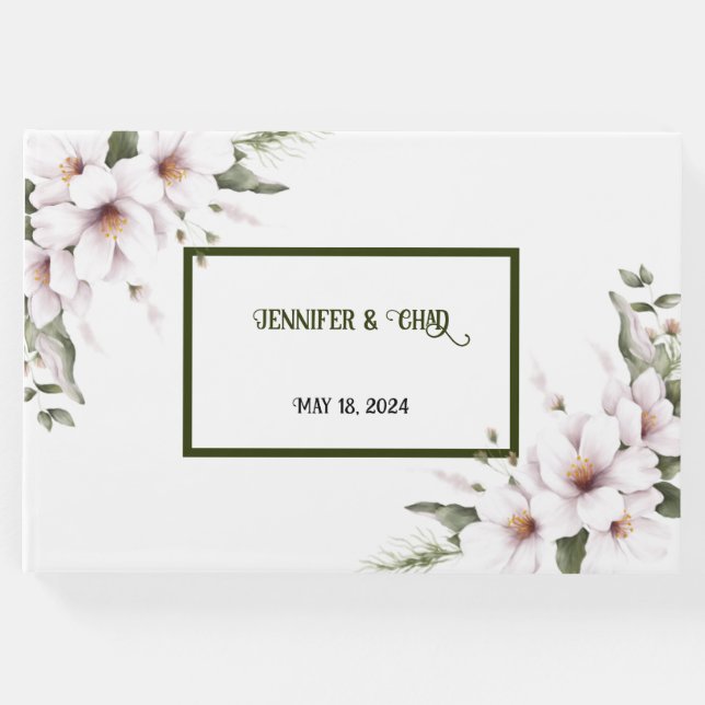 Vita Blommigten Guest Bok (Framsida)