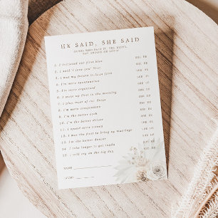 Vita Blommigtens Möhippa sa att hon sa "Card" Inbjudningar