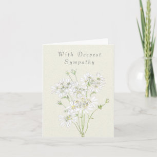 vita blommor 2 Tankar på ditt symtomkort Kort