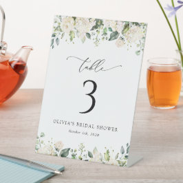Vita blommor, Cream Flowers, Boho, Bordsnummer