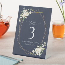 Vita blommor, Cream Flowers, Boho, Bordsnummer