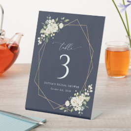 Vita blommor, Cream Flowers, Boho, Bordsnummer