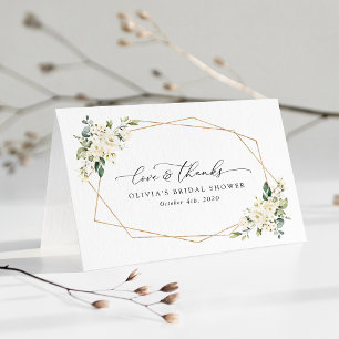 Vita blommor, Cream Flowers, Boho, Möhippa Tack Kort