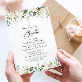 Vita blommor, Crèmefärgade blommor, Boho, Blommig  Inbjudningar