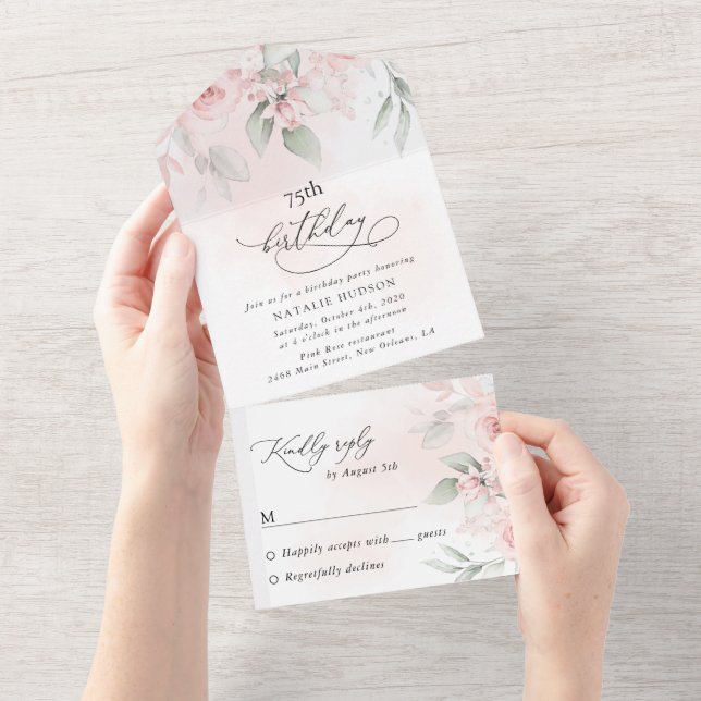 Vita blommor, Crèmefärgade blommor, Boho, Födelsed (Avrivbar del)