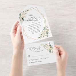 Vita blommor, Crèmefärgade blommor, Boho, Födelsed