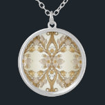 Vita blommor Decorative Guld Necklace Silverpläterat Halsband<br><div class="desc">Bevackra White Flowers Decorative Guld Necklace</div>