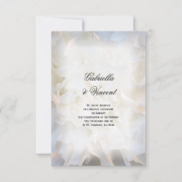 Vita blommor Giftermål/miljömeddelande Meddelande