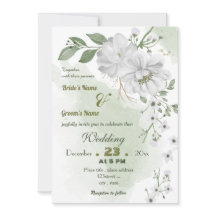 vita blommor grönt löv bröllop